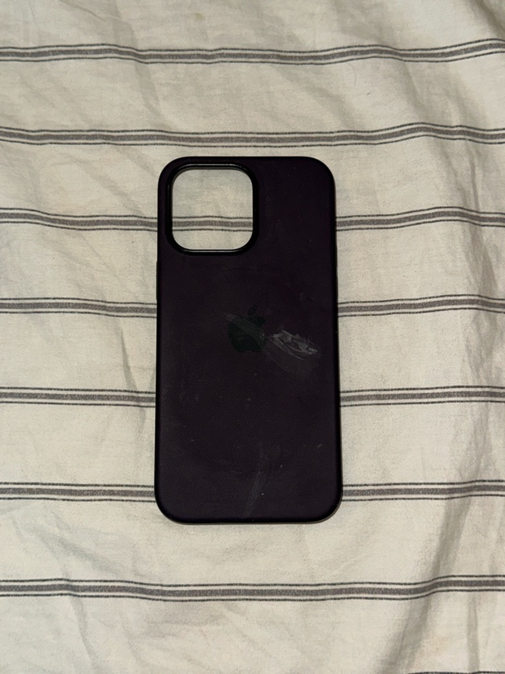 Apple Silicone iPhone Case - Deep Purple